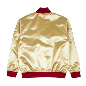 Veste universitaire en satin personnalisée de haute qualité standard pour hommes, basketball, personnalisée, prix bas - Product Image 3