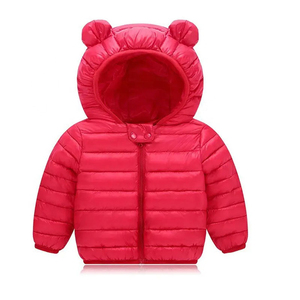 Chaqueta acolchada con capucha amarilla para bebé con orejas de oso, abrigo de invierno cálido con logotipo personalizado para niños pequeños y bebés - Product Image 3