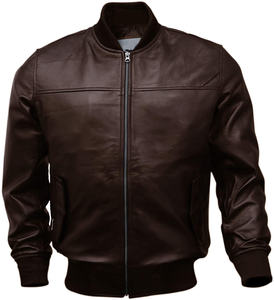 Chaqueta de Cuero Sintético con Cuello Levantado para Motocicleta, Cortavientos de Moda para Hombre - Product Image 1