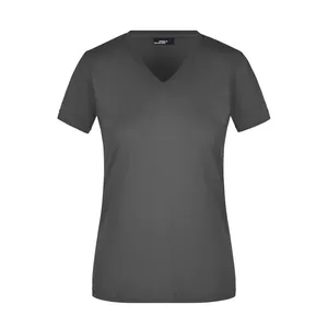 T-shirt slim fit da donna con scollo a V, merchandising personalizzato - Product Image 6