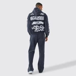 OEM personalizado Streetwear Chándal Fabricante de gran tamaño Sudadera con capucha y Jogger Set Low MOQ Streetwear Chándal Proveedor - Product Image 3