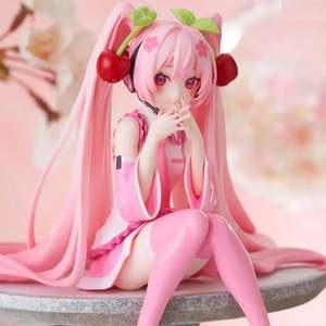 Pink for Hatsune Miku Anime Figurine Girls <b>Plastic</b> Figure by Japanese <b>Animation</b> Source - Product Image 4