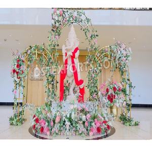 Hermosa decoración de puerta de entrada para salón de banquetes Ganesha Ganpati Entrada de boda tradicional decoración de entrada de escenario de boda hindú - Product Image 1