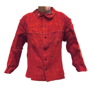 Veste industrielle de sécurité réfléchissante la mieux classée en cuir de vachette fendu vêtements de soudage résistant à l'abrasion thermique et aux radiations - Product Image 5