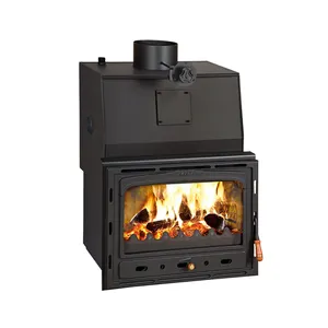 Unique Design 5kW Room Heating Output 10.5 kg/h Fuel Consumption Wood Burning Insert Fireboxes at Direct Factory Price