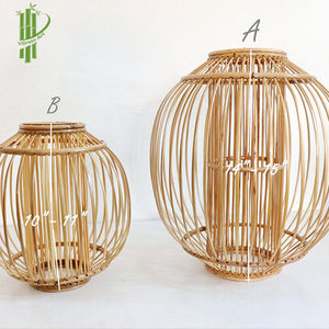 2023 nouveau modèle de suspension en bambou pour chambre à coucher excellente qualité tissé suspendu abat-jour Double niveaux prix du Vietnam - Product Image 1