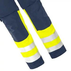 Pantalon de travail Cargo réfléchissant jaune marine pantalon industriel haute visibilité pour la construction de routes et les vêtements de travail - Product Image 6