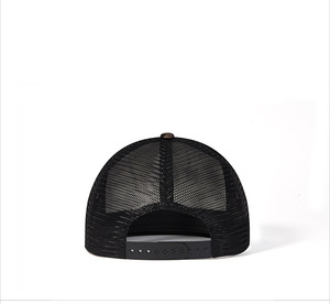 หมวกแก๊ปทรูเกอร์ลายพรางออกแบบได้เองหมวกทัคเกอร์6แผงแบบปักลายสไตล์วินเทจ - Product Image 6