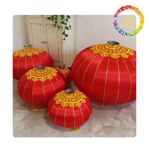 Linterna de seda hecha a mano de Hoi An Viet Nam | Varios tamaños y colores | Decoración de mediados de otoño - Product Image 2