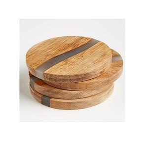 Natural Wooden Coaster Unique Design Kitchenware Round Shape Cup <b>Glass</b> Coasters For Use <b>Table</b> Top Cheap Price Product - Product Image 6