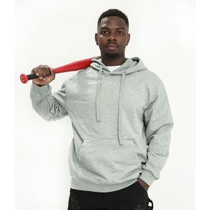 Oversized <b>Zip</b>-<b>Up</b> Men's Cropped <b>Hoodie</b> Warm Winter Gray with Pure Fleece <b>Longline</b> Custom Printed Pattern Embroidered Techniques - Product Image 5