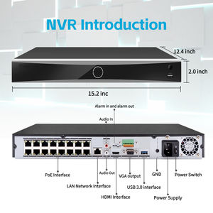 Registratore Video di Rete Originale HIK 8MP a 16 Canali 4K AcuSense <span class=keywords><strong>NVR</strong></span> DS-7616NXI-K2/16P per Videosorveglianza IP CCTV con 16 PoE - Product Image 2
