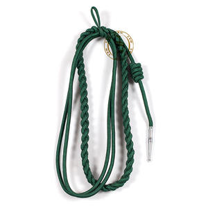 Haute Qualité Vert Aiguillette Cordon Personnalisé Couleur Épaule Ruban Robe De Cérémonie Insignes Uniformes En Gros Tissu Logo - Product Image 4