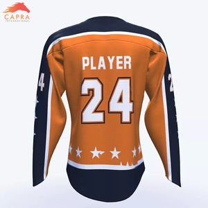 Camiseta de hockey sobre hielo impresa por sublimación con logotipo personalizado de equipo deportivo de alta calidad hecha en Pakistán - Product Image 4
