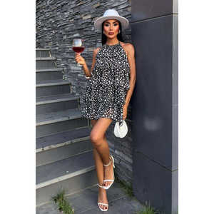 Vestido de Gasa con Volantes Transpirable 2905-08 con Cintura Natural para Ocasiones Informales - Product Image 5