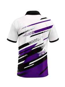 เสื้อยืดผ้าเดนิมปักลายแขนสั้นระบายอากาศได้ดีแห้งเร็วสำหรับผู้ชายใส่ฤดูร้อนผ้าถัก100% ผ้าไนล่อนแบบสั่งทำ - Product Image 2