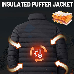 Wholesale Lightweight Puffy Jacket Men Windproof Water-Resistant Winter <b>Coat</b> with Warm Insulation Factory Custom Colors Branding - Product Image 3