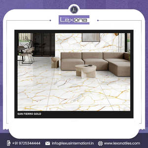 Carreaux de porcelaine de qualité supérieure de haute qualité 600x1200mm Carreaux de sol brillants polis avec un design moderne épaisseur de 5mm à bas prix - Product Image 2