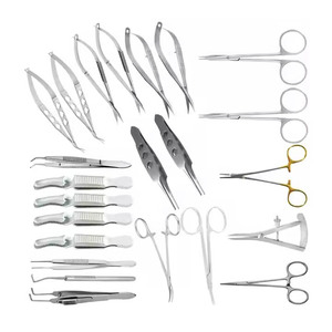 Juego de 23 instrumentos quirúrgicos manuales de acero inoxidable para cirugía muscular ocular, corrección de desalineación y enucleación ocular - Product Image 4