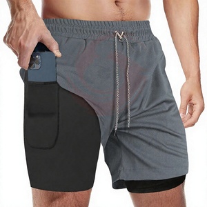 Shorts de sport vintage personnalisés pour hommes en spandex, séchage rapide, technique, pour la course et l'entraînement, taille haute élastique, respirant - Product Image 1