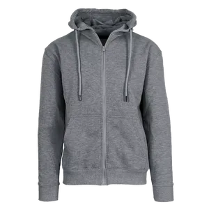 Sweat à capuche en molleton à fermeture éclair intégrale 400 GSM personnalisable unisexe Pantalon de survêtement imprimé au design élégant Capuche fonctionnelle pour le nouvel an d'hiver - Product Image 1