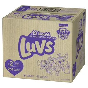 Подгузники Luvs-Размер 2, 264 количество, одноразовые детские подгузники