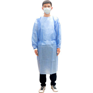 Fabricants pakistanais proposant des blouses SMS jetables résistantes aux fluides avec couches renforcées OEM ODM et quantité minimale de commande disponibles - Product Image 1