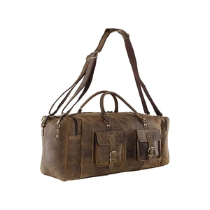 Sac de voyage en cuir de qualité supérieure, taille cabine, unisexe, fabriqué directement par le fabricant, personnalisable, en vente - Product Image 1