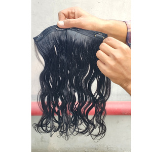 Extensions de cheveux indiennes à clipser, douces et épaisses, en cheveux Remy, 100g, mèches de cheveux de temple, prix de gros - Product Image 1