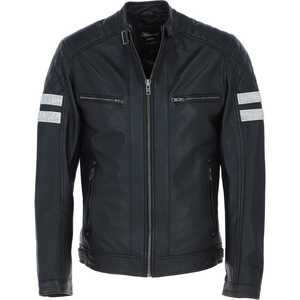 Diseño superior 100% Chaqueta de invierno de manga larga con cuello levantado de cuero de alta calidad para hombre Diseño personalizado disponible a un precio razonable - Product Image 1