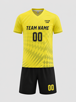 Seragam Sepak Bola Tim Pemuda Grosir Pakaian Tim Sepak Bola Logo Kustom Nomor Jersey Celana Pendek Pakaian Olahraga Poliester Unisex