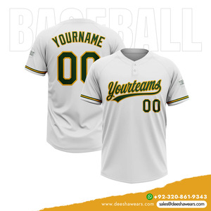 Maillot de baseball pour jeunes et adultes Uniformes de conception personnalisée à deux boutons Vêtements de sport athlétiques par Deesha Wears - Product Image 5