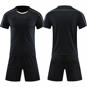 Nouveau gros meilleure qualité nouveau maillot de football arbitre survêtement juge uniforme Kits de football pour hommes - Product Image 2