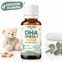 Gouttes liquides de DHA d'algues en marque blanche en gros, huile d'algues végétalienne Oméga 3, formule non-OGM pour la nutrition quotidienne et le bien-être