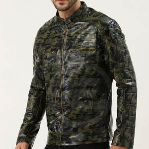 Meilleure vente veste d'hiver en cuir de mouton pour hommes Pakistan col montant de haute qualité respirant tricoté sans couture motif chauffant - Product Image 2