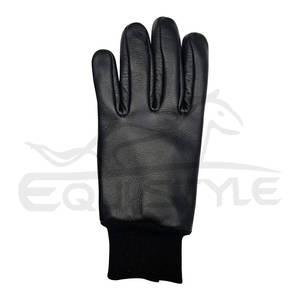 Gants d'hiver en cuir noir pour hommes Gants en cuir personnalisés de fournisseur OEM en peau de mouton véritable - Product Image 2