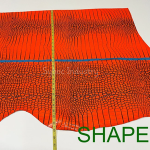 Peaux de vache véritable, cuir brut, texture crocodile, gaufrée, multi-usages, doublure pour sacs à main, robes, artisanat, canapés, autres articles de mode - Product Image 4