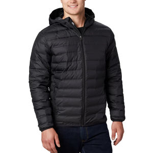 Veste d'hiver légère personnalisée pour homme, chaude, à capuche, en duvet de canard, fermeture éclair, doudoune, manteau - Product Image 1