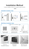 Nuevo Monitor Táctil Industrial de Alta Luminosidad 1000nit con Panel VESA Integrado de 10.1/21.5 Pulgadas RK3588 con Interfaz USB/DVI