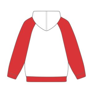 Autism Awareness Heart Puzzle Chenille Embroidery White Raglan Sleeves Pullover <b>Hoodie</b> Unisex Cotton <b>Fleece</b> Sweatshirt - Product Image 3