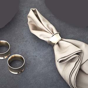 Anillo de latón grabado en relieve hecho a mano, diseño de piña chapado en oro, servilletas, vajilla, servilletas decorativas - Product Image 3