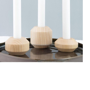 เชิงเทียนไม้แบบชนบทโบราณสำหรับตกแต่งเชิงเทียนงานแต่งงาน - Product Image 6