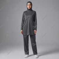 Meilleure Vente : Tenues Islamiques Modestes pour Femmes avec Fermeture Éclair et Poches, Survêtements Décontractés OEM pour Dames Musulmanes
