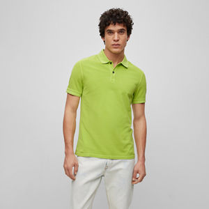 Polo de manga corta personalizable de secado rápido para hombre, Polo liso de poliéster con tejido de punto con impresión de logotipo personalizado por sublimación - Product Image 6