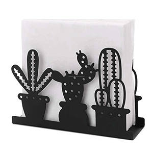 Dispensador de pañuelos moderno personalizado al por mayor, organizador con diseño de hojas, mesa de pie de hierro forjado verde, embalaje de cartón - Product Image 5