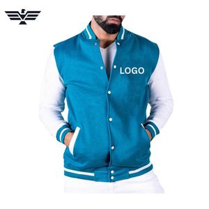 Chaqueta Universitaria para Hombre de Alta Calidad, Más Vendida, con Cuello Alto, Logotipo Frontal, Precio Económico al por Mayor, Material Sólido, Chaqueta de Invierno en Oferta - Product Image 6