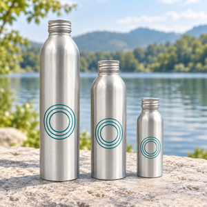 Botellas de aluminio de marca privada para jugo y agua de coco con tapas de rosca, hechas en Vietnam - Product Image 5