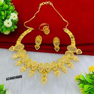 Necklace Women Designer Necklace Set <b>Gold</b> Plated Online Design Fashion <b>Jewellery</b> All Type Design - Product Image 4