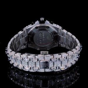 Relojes de lujo con diamantes de cuarzo para hombres y mujeres Relojes de negocios exquisitos con ventana de esfera de vidrio - Product Image 3
