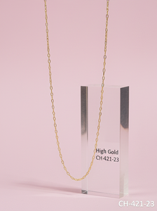 สร้อยคอโซ่ทองที่ละเอียดอ่อนสำหรับผู้หญิงเครื่องประดับหรูหราน้อยที่สุดเหมาะสำหรับงานปาร์ตี้สำนักงานและชุดแฟชั่นทันสมัยทุกวัน - Product Image 3